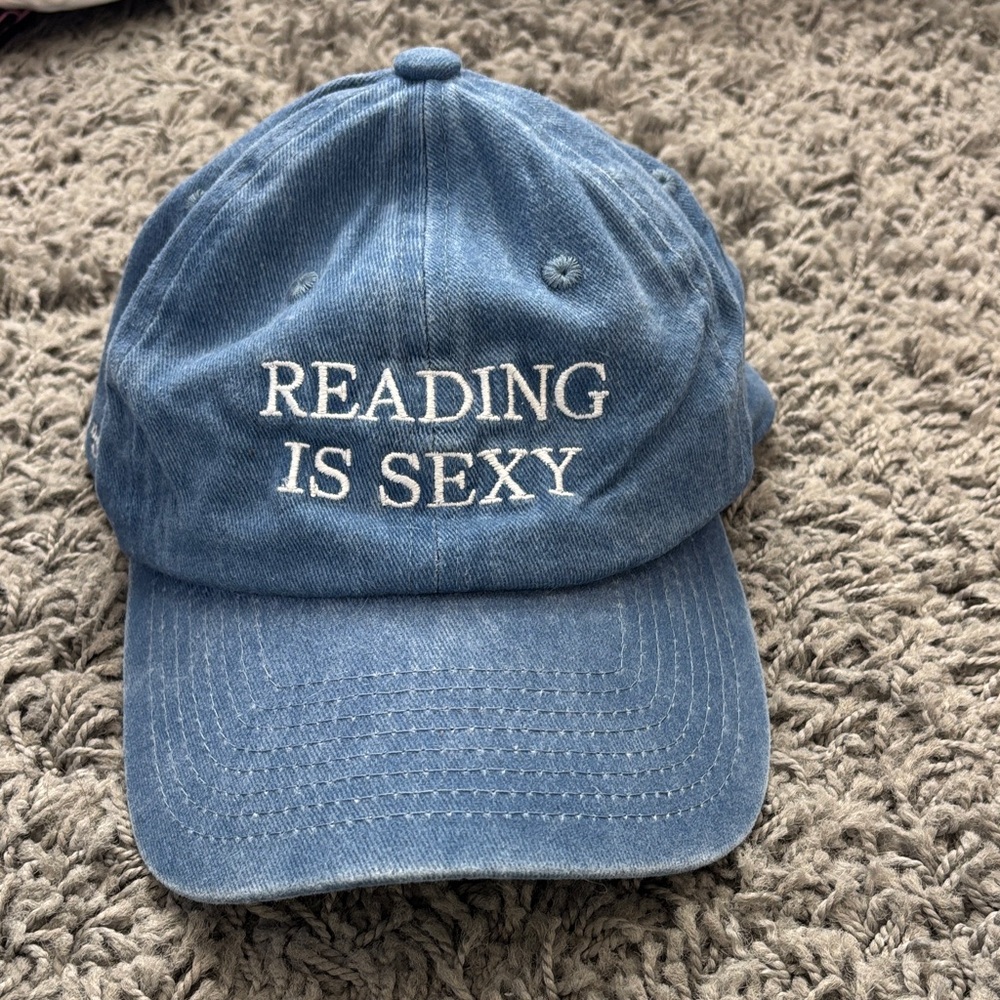 Reading Is Sexy Embroidered Denim Baseball Cap